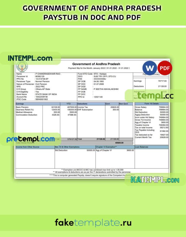 Telstra Group Limited telecommunications utility business bill, Word and PDF template - Image 2